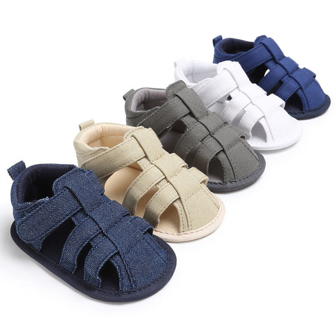 Image of Kids sandals shoes summer 2017 Spring Summer Casual Girls Boys Soft Baby Toe Cap Covering Beach Sandals for boys girls