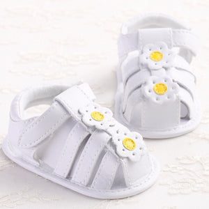 Baby shoes gilrs summer shoes Toddler Girl Crib Shoes Newborn Flower Soft Sole Anti-slip Baby Sneakers Sandals