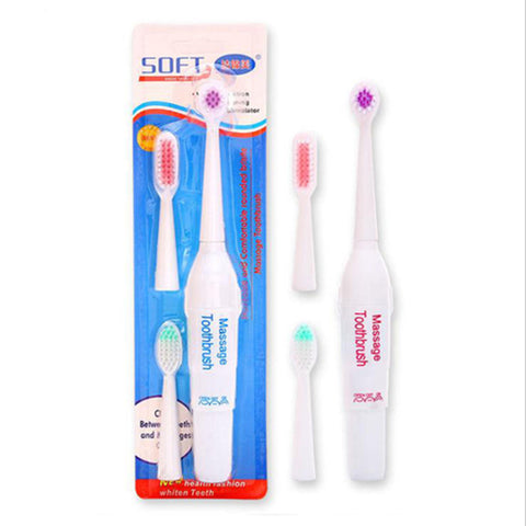 Image of Electric Toothbrush with 3 Brush Heads Oral Hygiene Health Products